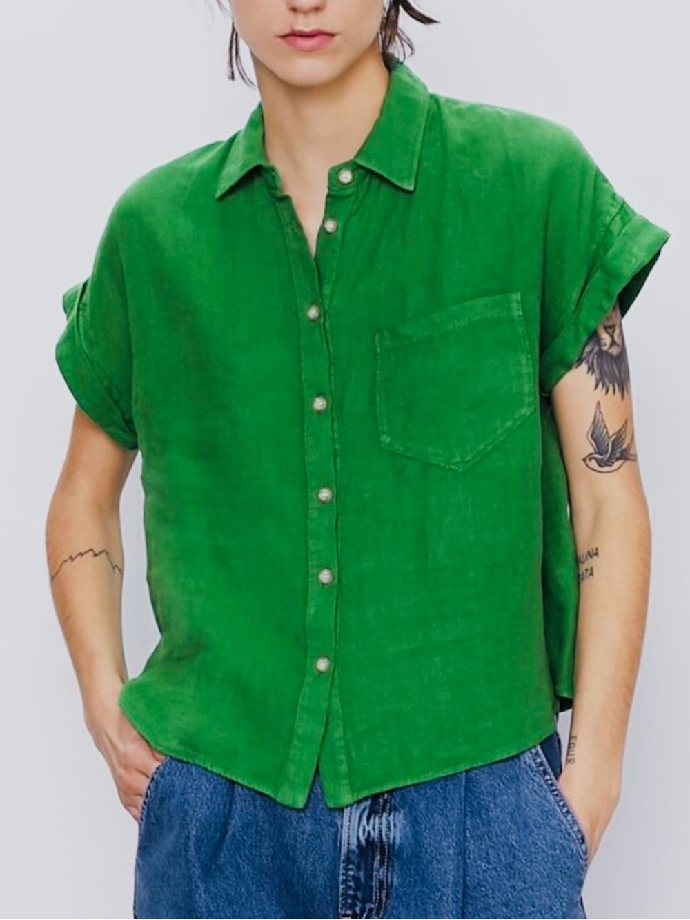 Zara Kelly Green Shirt